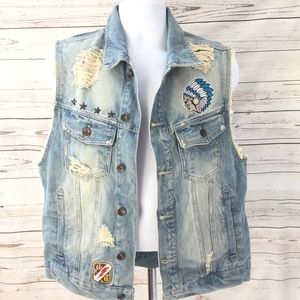 Jordan Craig Legacy Edition Men's Denim Vest XL